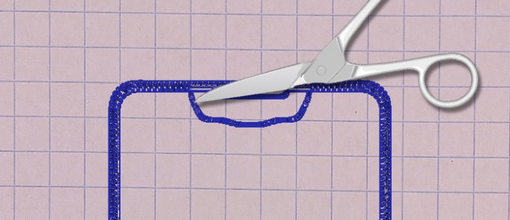 Lộ diện bản vẽ thiết kế điện thoại Samsung không viền với chỗ lõm dành cho camera trước