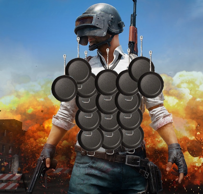 Xuất hiện mánh vừa cầm chảo che mặt vừa bắn cực bá đạo trong PUBG