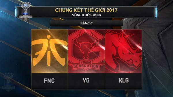 Lịch thi đấu chính thức của Vòng Khởi Động - Chung kết thế giới 2017