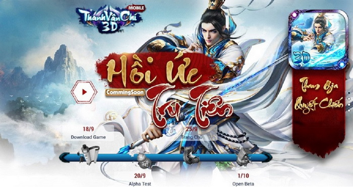 Thanh Vân Chí Mobile ấn định ngày ra mắt vào tháng 10 sắp tới