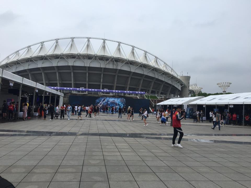 Toàn cảnh khu vực thi đấu Vòng Khởi động Chung kết Thế giới 2017 trước giờ khai mạc