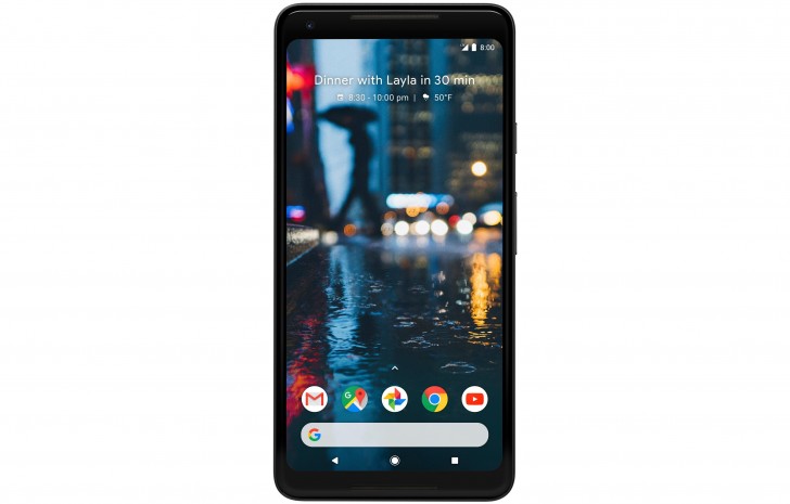 Toàn bộ mặt trước của Google Pixel 2 bị lộ với viền cực mỏng