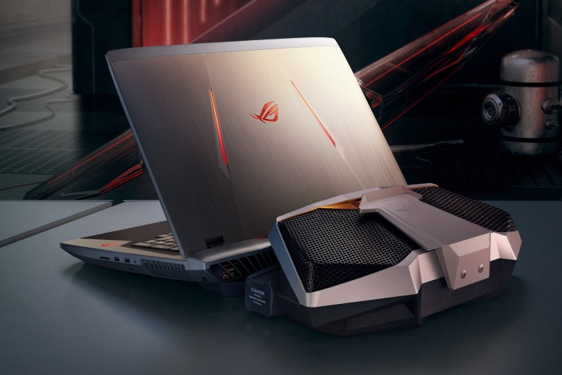 Asus ROG GX800: Laptop chơi game siêu khủng đến từ Asus, dùng tản nhiệt nước, chạy 2 card 1080, giá 155 triệu