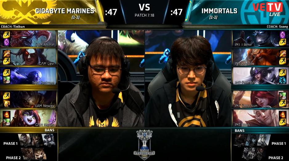 Gigabyte Marines vs Immortals: Ý đồ chiến thuật không thực hiện như ý