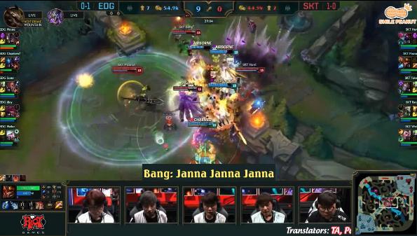 [Mic Check] SKT trong trận đấu với EDG và AHQ