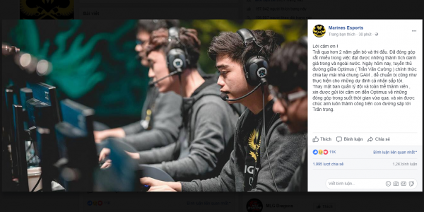 CHÍNH THỨC: Optimus rời GIGABYTE Marines!!