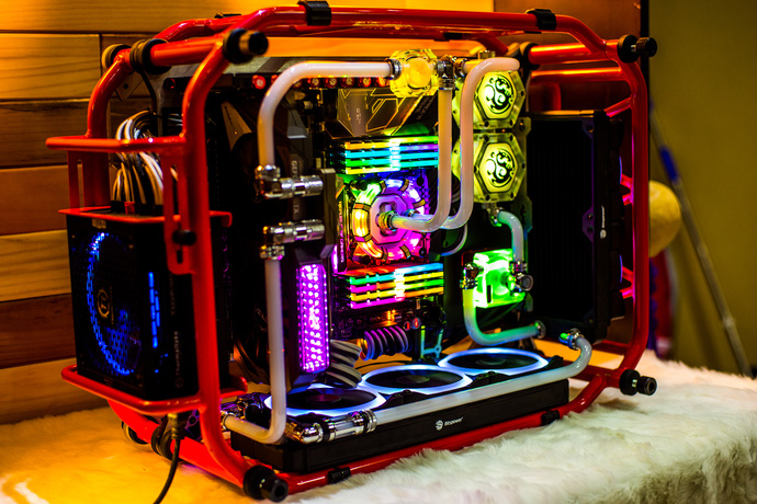 Lóa mắt với dàn máy chơi game với phong cách "máy nổ" cực chất