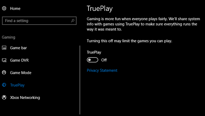 Windows 10 đã chính thức sở hữu hệ thống anti-cheat với tên gọi TruePlay