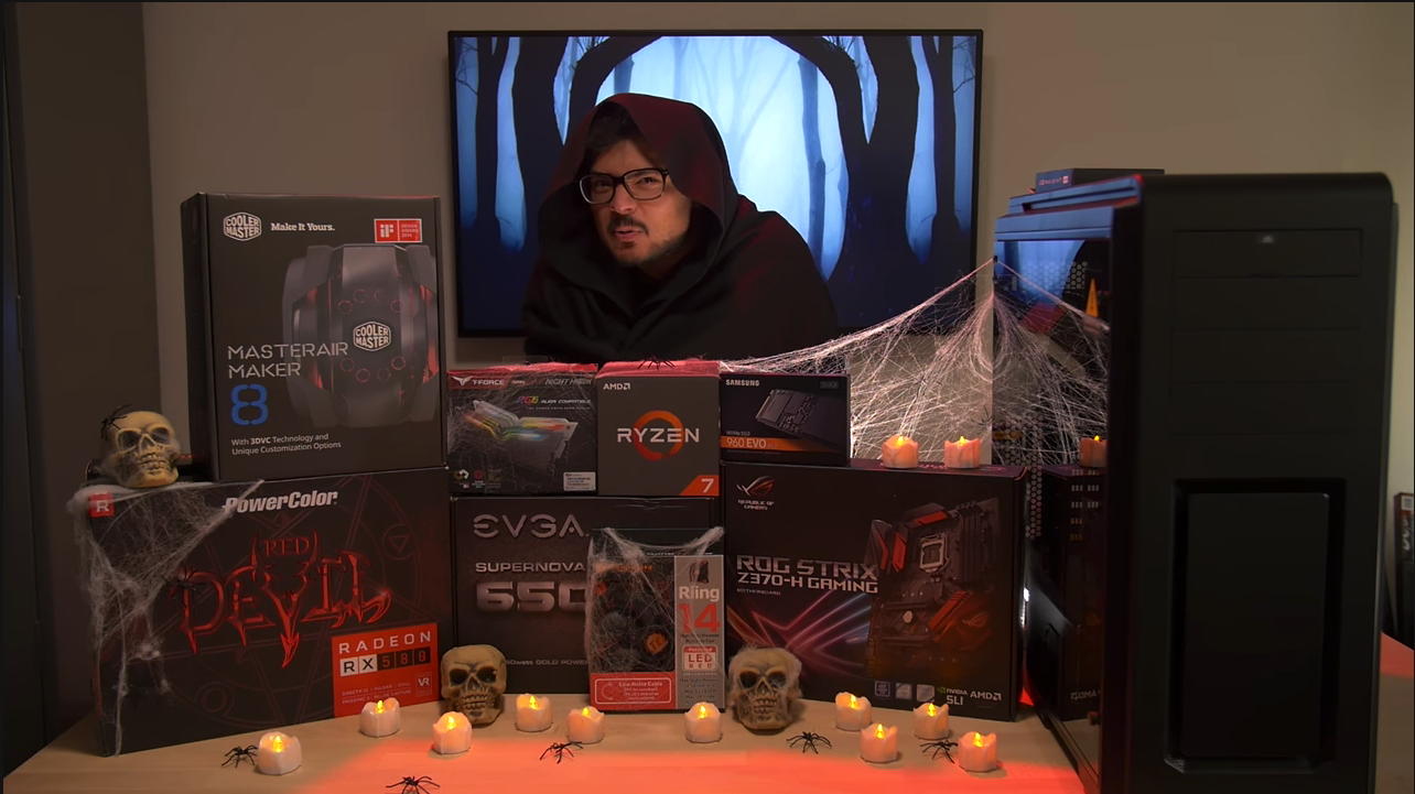 Bộ máy tính chủ đề Quỷ dữ cực thích hợp để chiến game trong đêm Halloween