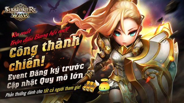Summoners War update bản cập nhật cực lớn mang tên Công Thành Chiến