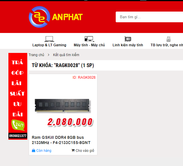 Giá RAM đã tăng gần gấp 3 sau hơn 1 năm