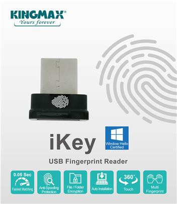 Đầu đọc vân tay USB Kingmax iKey: 1 vân tay để bảo mật cho tất cả