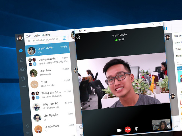 Zalo đã cho phép người dùng gọi video trên PC, laptop siêu nhanh và ổn định