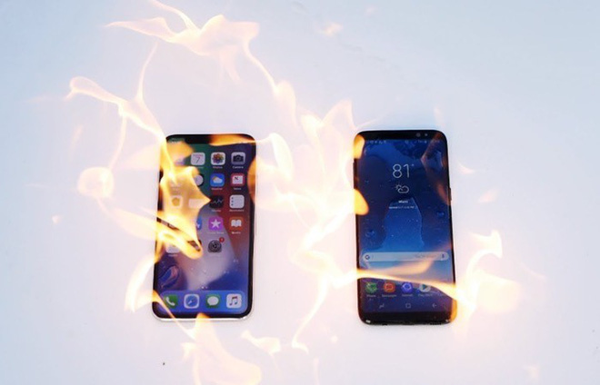 iPhone X và Galaxy S8 phiên bản "bốc lửa": Kẻ sống sót chỉ có 1