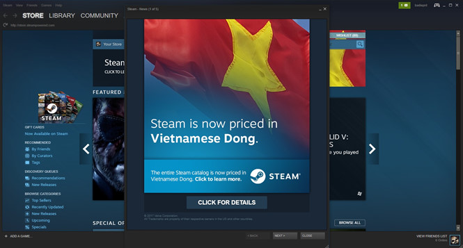 Đây chính là lý do tại sao game không phải tất cả game trên Steam đều được hạ giá khi về Việt Nam
