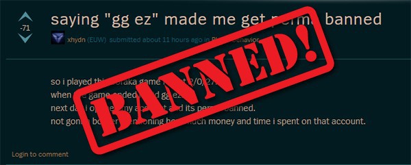 Gamer chỉ trích Riot "vô tình", chỉ gõ "GG Ez" mà bị khóa tài khoản vĩnh viễn, nhưng đây là sự thật đằng sau câu chuyện vô lý đó