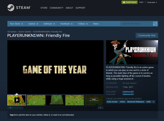 PlayerUkn1wn - Game đạo tên PUBG một cách trắng trợn trên Steam