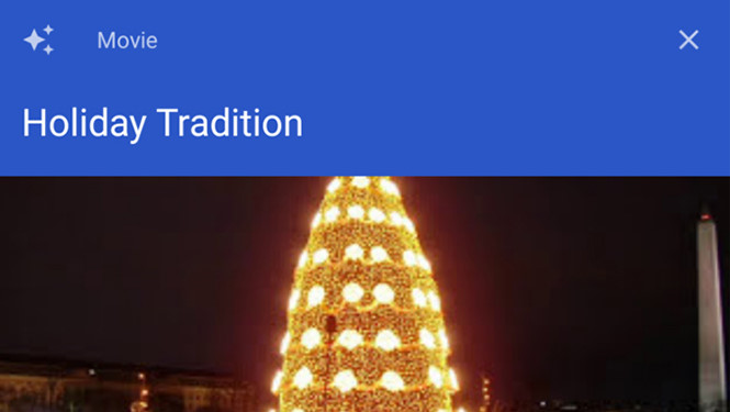 Google Photos thêm tính năng tạo video tự động từ ảnh Giáng sinh