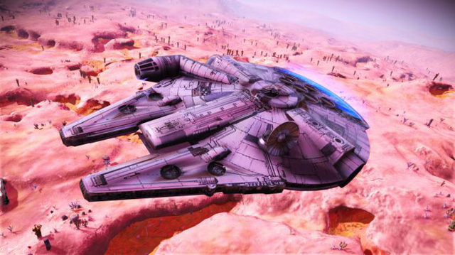No Man's Sky sẽ cập nhật con tàu huyền thoại Millennium Falcon trong Star War