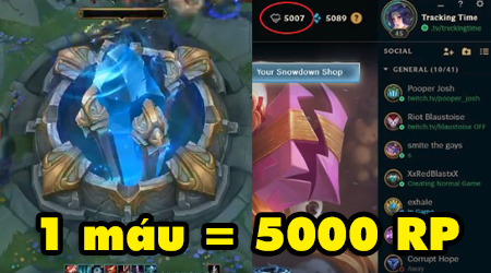 LMHT: Lật kèo nhà chính chỉ còn 1 máu, nhân viên Riot thưởng nóng cho người chơi cùng…5000 RP