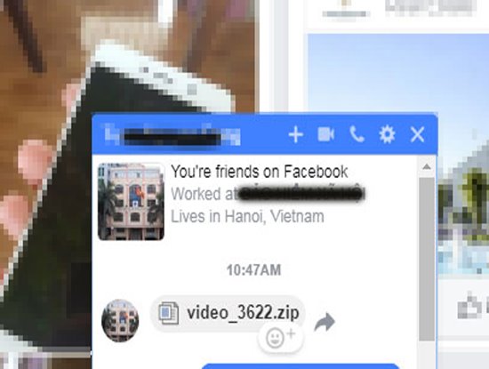 MÃ ĐỘC MỚI ĐANG PHÁT TÁN MẠNH TẠI VIỆT NAM QUA FACEBOOK MESSENGER