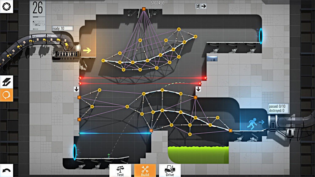 Bridge Constructor Portal - Game giải đố đồ họa 2D cực dễ gây nghiện
