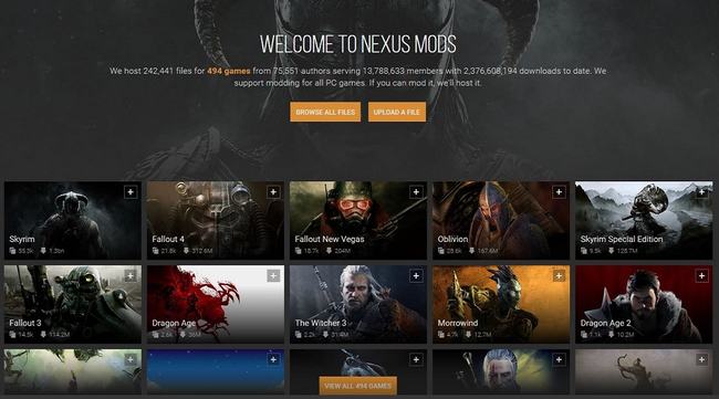 Nexus Mods bổ sung hệ thống Donation để trả tiền cho Modder