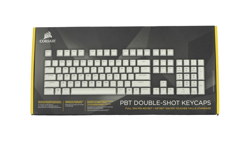 Trên tay set keycap PBT Double-Shot "trắng tinh khôi" đến từ Corsair: Cực hợp với K95 RGB Gunmetal