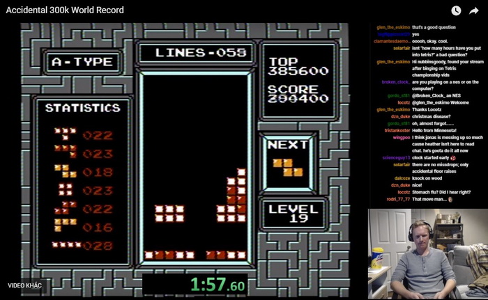 Game thủ "vô tình" phá kỉ lục thế giới môn Xếp Gạch khi đang cố phá kỉ lục khác