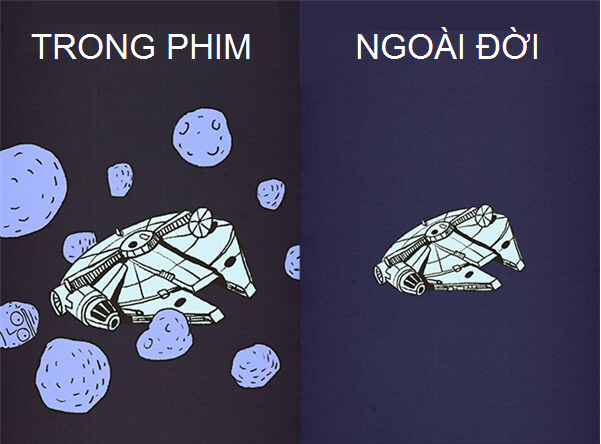 Sự khác nhau giữa đời thực và phim ảnh