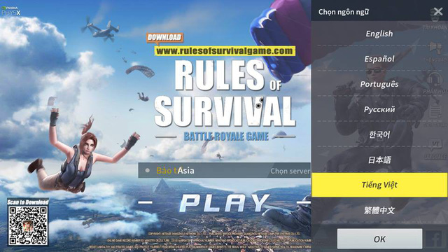 Rules of Survival đã cập nhật ngôn ngữ tiếng Việt cùng nhiều tính năng mới