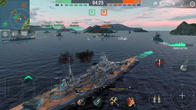World of Warships Blitz - Tựa game hải chiến khốc liệt đính đám bước chân lên mobile