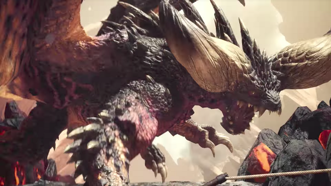 Monster Hunter World tung trailer đối đầu quái vật Nergigante hoành tráng