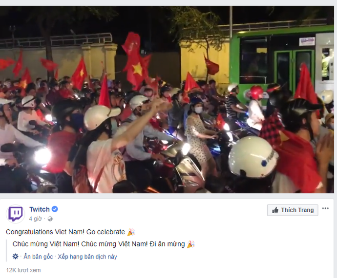 Twitch bất ngờ ca ngợi Việt Nam sau chiến thắng tuyệt vời của các chàng trai U23