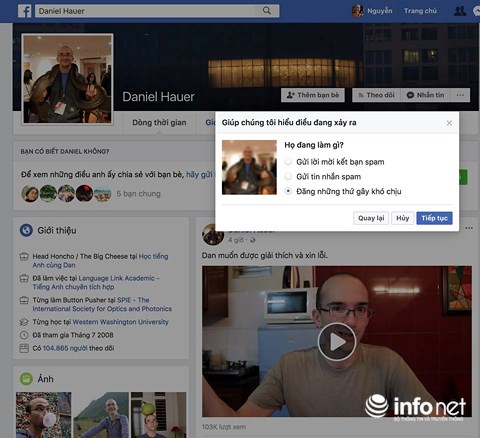Đơn vị chức năng Bộ TTTT đã gửi giấy mời Daniel Hauer đến làm việc