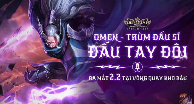 Liên Quân Mobile: Tướng mới Omen sẽ không được bán bằng Quân huy mà sẽ đưa và Kho Báu