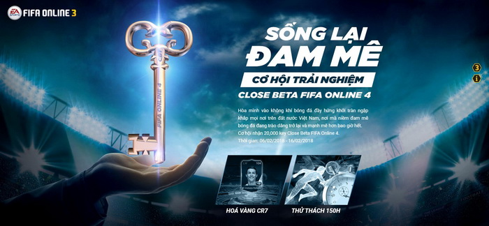 FIFA Online 4 mở sự kiện tặng Closed Beta Key bắt đầu ngay hôm nay 