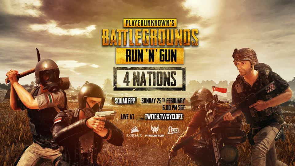PUBG Run n’ Gun: 4 Nations - Giải đấu PUBG "tứ hùng" ĐNÁ, vẫn chưa có Việt Nam tham gia