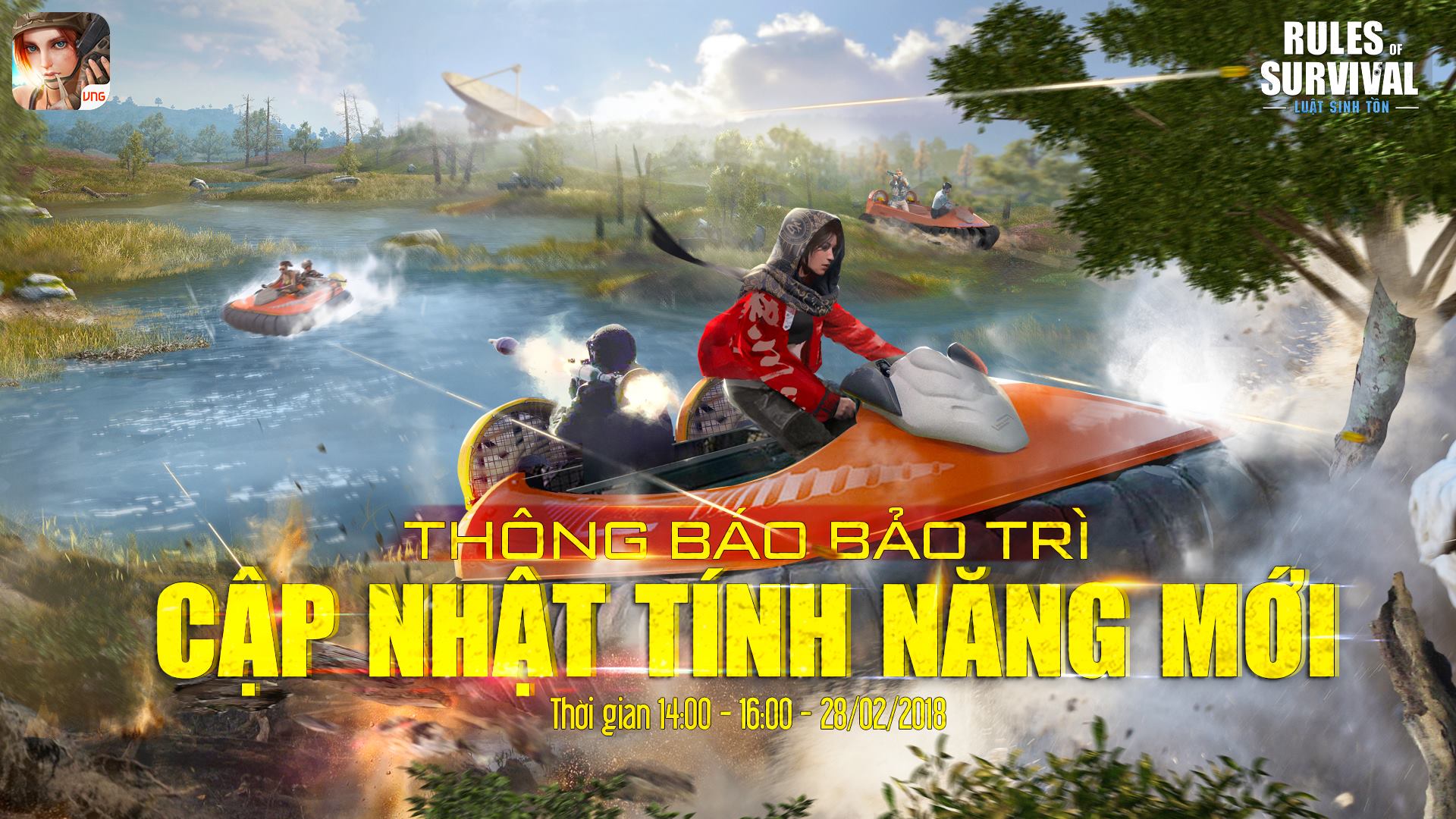 Rules of Survival: Chính thức fix hack bắn xuyên tường, độn thổ, nhảy dù,... và tất cả các lỗi khác ra mắt vào chiều ngày 28/2