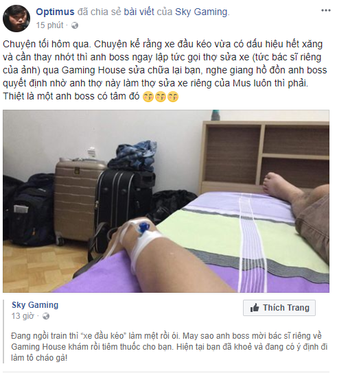 LMHT: Optimus bất ngờ ngã bệnh, phải gọi bác sĩ riêng vào Gaming House chữa trị