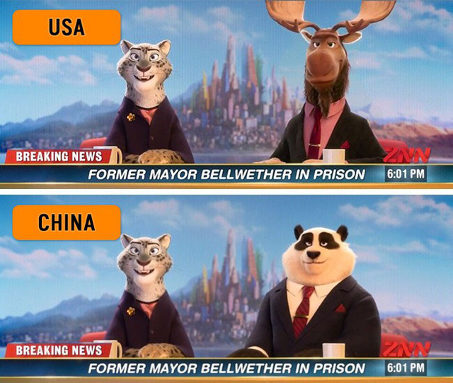 7 chi tiết được thay đổi từ những bộ phim hoạt hình nổi tiếng tại một số quốc gia khác nhau