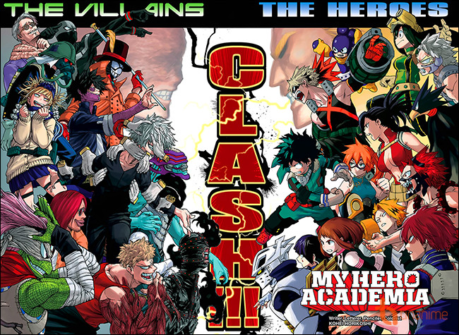 My Hero Academia hé lộ Bộ tứ Tội phạm