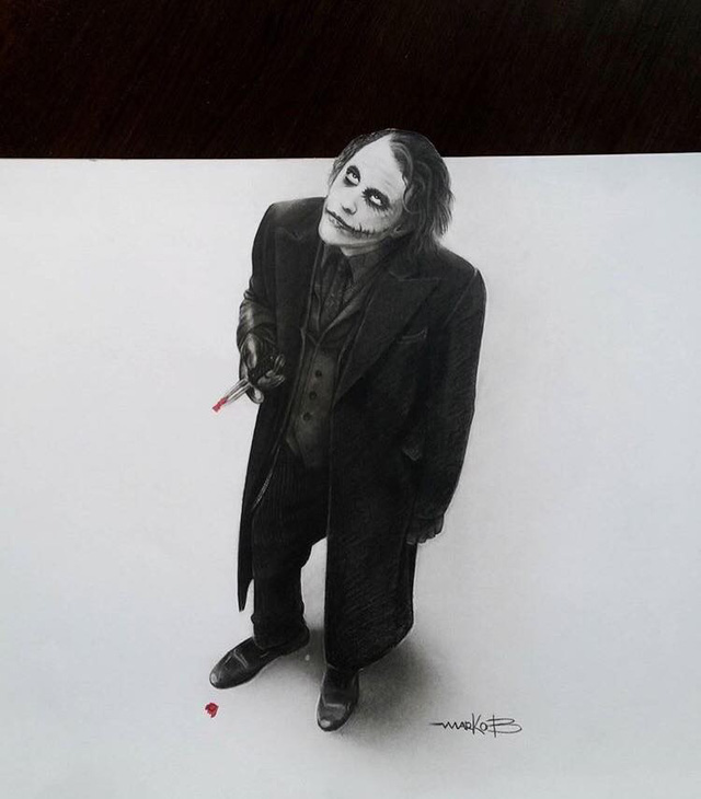 Khi những nhân vật trong thế giới DC được tái hiện bằng những bức vẽ 3D tuyệt đẹp