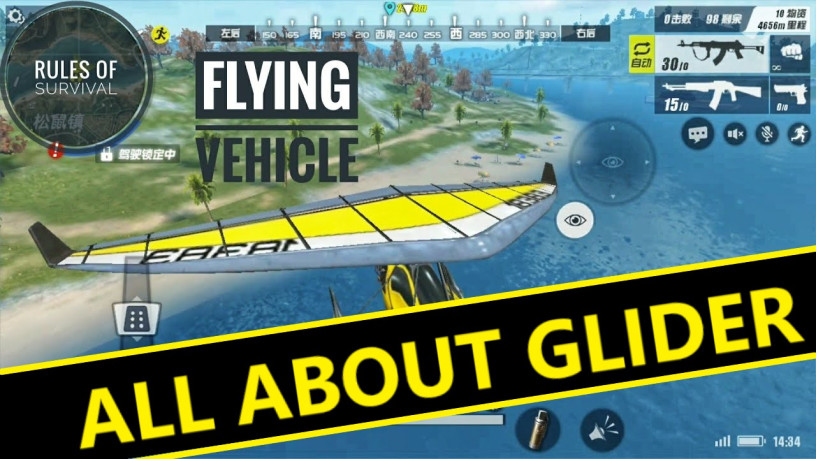 Rules of Survival: Hướng dẫn vị trí và sử dụng xe bay Glider map 8x8