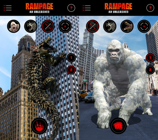 Thả quái vật tàn phá thành phố với tựa game Rampage: AR Unleashed độc đáo