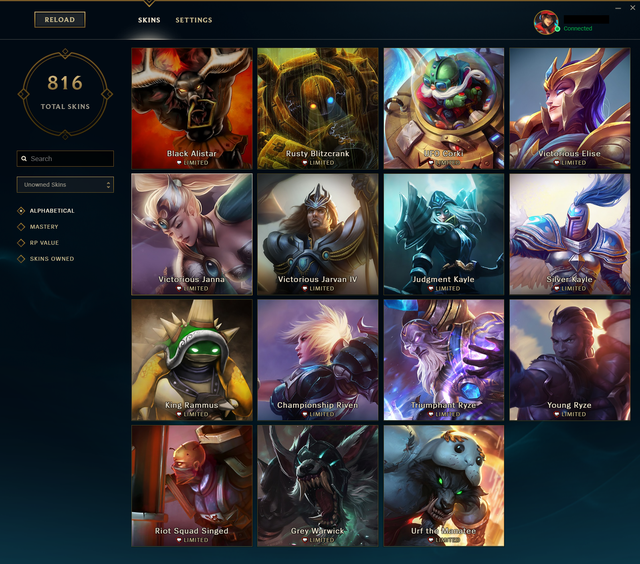 LMHT: Xuất hiện game thủ sưu tầm 816 skin, tất cả mẫu mắt, phụ kiện,...khiến cộng đồng tròn xoe con mắt