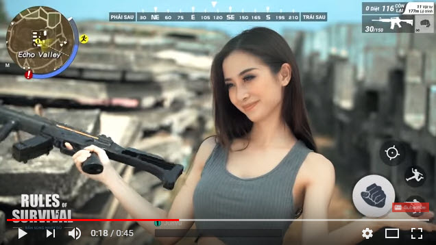 Jun Vũ bất ngờ xuất hiện trong Rules of Survival mobile phiên bản cập nhật 11/04