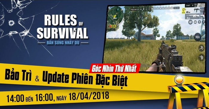 Rules of Survivval: Chi tiết bản cập nhật 18/04 - Góc nhìn thứ nhất lần đầu xuất hiện trong ROS