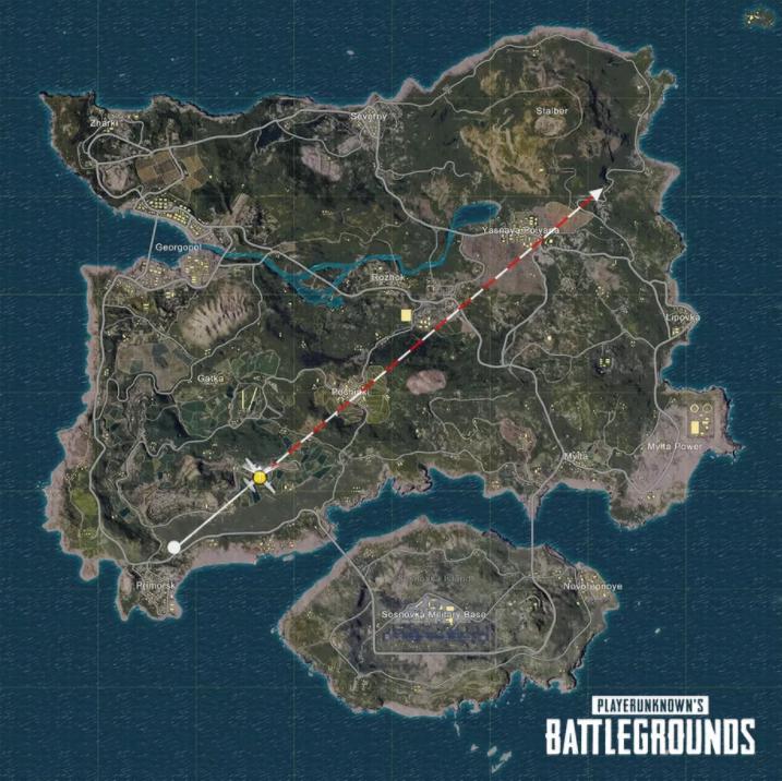 [PUBG] Giờ đây người chơi đã có thể thấy trước đường bay để tiện việc tìm "bãi đáp" hơn