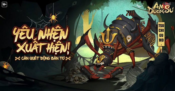 Âm Dương Sư: Hướng dẫn cách đánh Boss Tsuchigumo Nhện Đất hiệu quả nhất